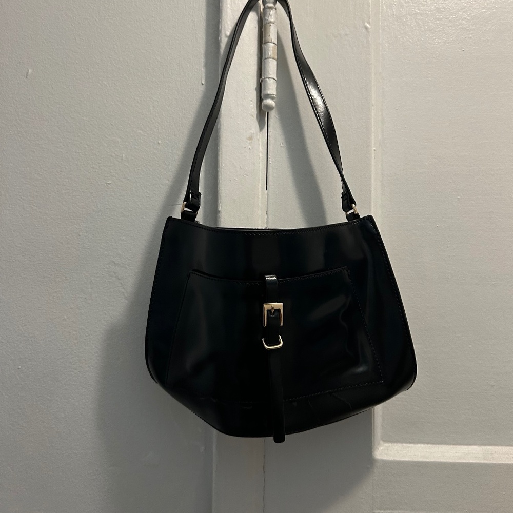 Black leather Purse